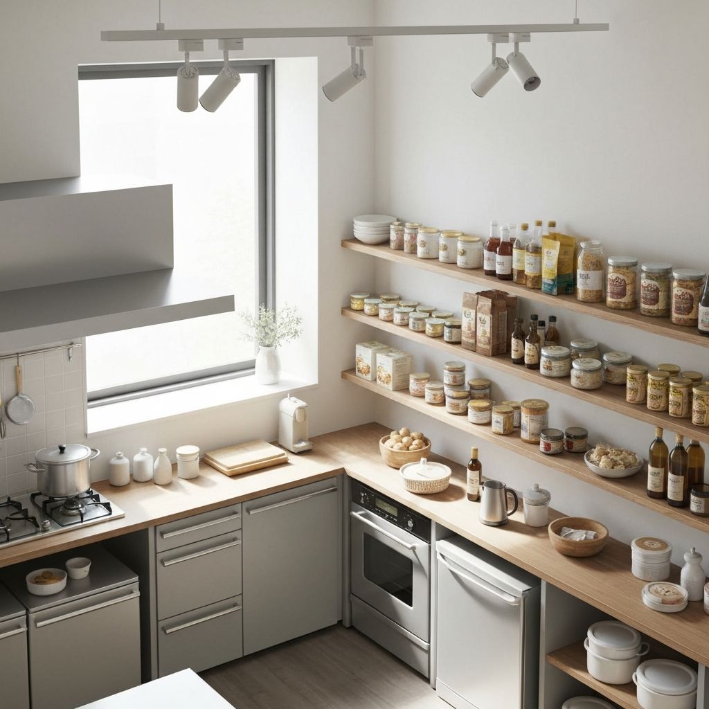 Ruhige, aufgeräumte Küche