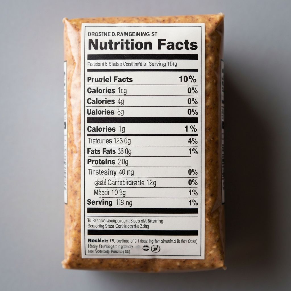 Beispiel einer Nährwerttabelle